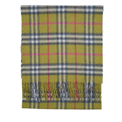 Cashmere Plaid Print Vintage Pre-Loved Scarf