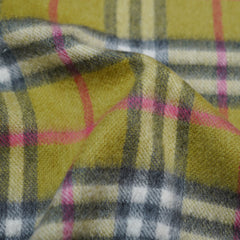 Cashmere Plaid Print Vintage Pre-Loved Scarf