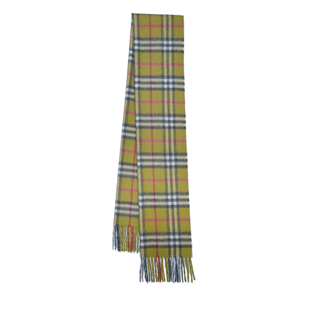 Cashmere Plaid Print Vintage Pre-Loved Scarf