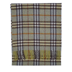 Cashmere Plaid Print Vintage Pre-Loved Scarf