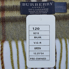 Cashmere Plaid Print Vintage Pre-Loved Scarf