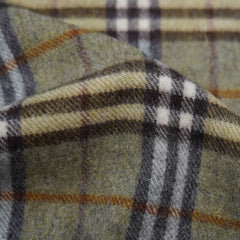 Lambswool Plaid Print Vintage Pre-Loved Scarf