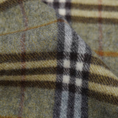 Lambswool Plaid Print Vintage Pre-Loved Scarf