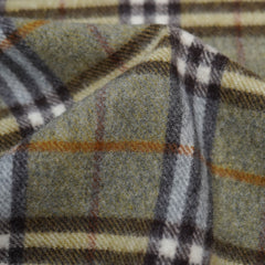 Lambswool Plaid Print Vintage Pre-Loved Scarf