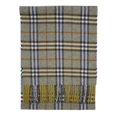 Lambswool Plaid Print Vintage Pre-Loved Scarf