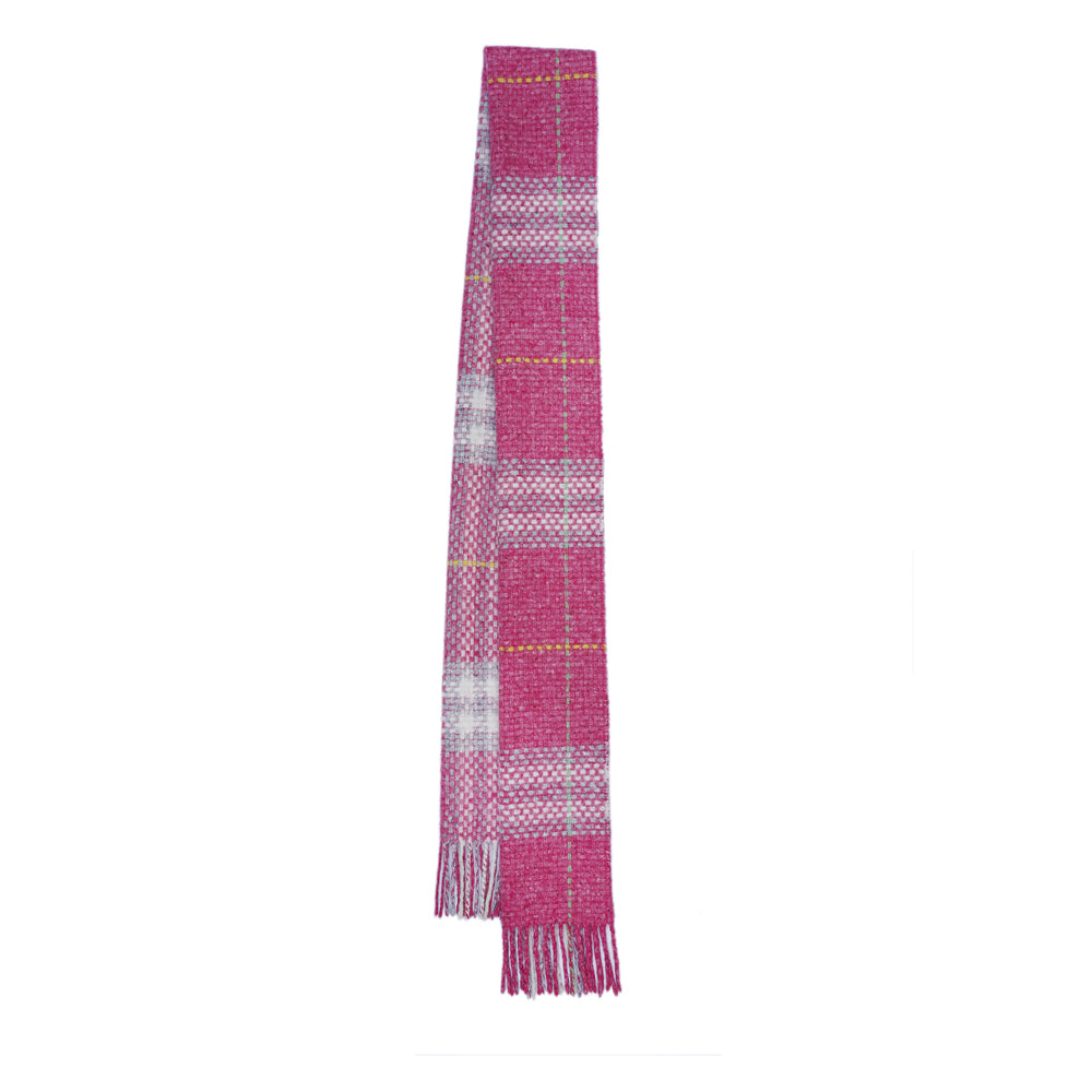 Merino Plaid Print Vintage Pre-Loved Scarf