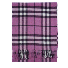Lambswool Plaid Print Vintage Pre-Loved Scarf