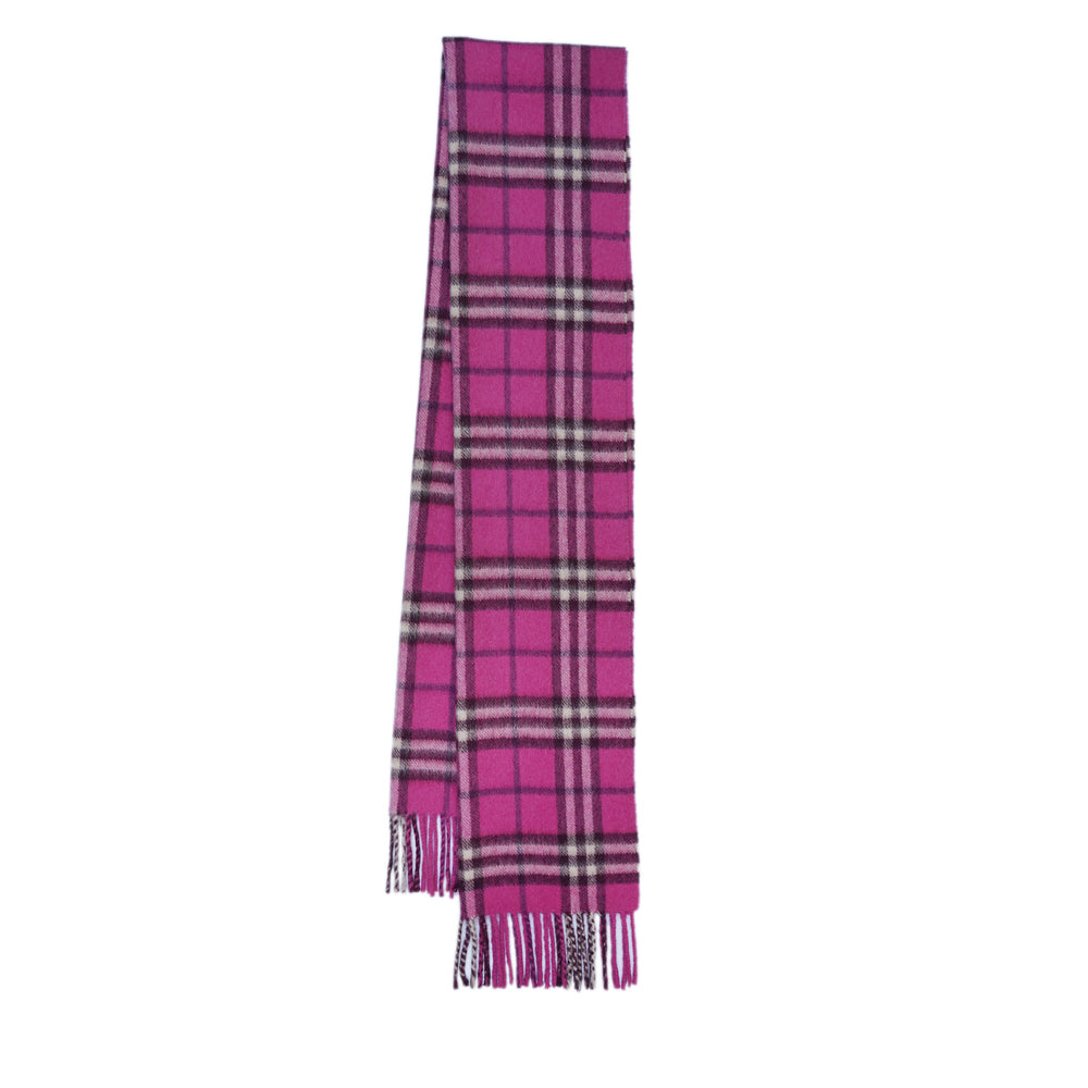 Cashmere Plaid Print Vintage Pre-Loved Scarf