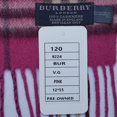 Cashmere Plaid Print Vintage Pre-Loved Scarf