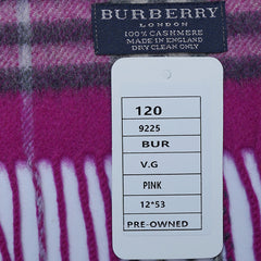 Cashmere Plaid Print Vintage Pre-Loved Scarf