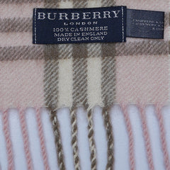 Cashmere Plaid Print Vintage Pre-Loved Scarf