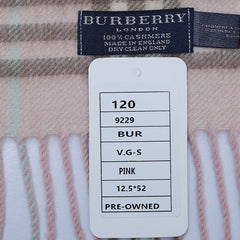 Cashmere Plaid Print Vintage Pre-Loved Scarf