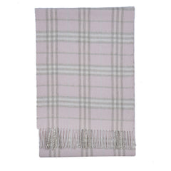 Cashmere/Wool Plaid Print Vintage Pre-Loved Scarf