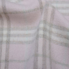Cashmere/Wool Plaid Print Vintage Pre-Loved Scarf