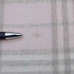 Cashmere/Wool Plaid Print Vintage Pre-Loved Scarf