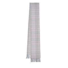 Cashmere/Wool Plaid Print Vintage Pre-Loved Scarf