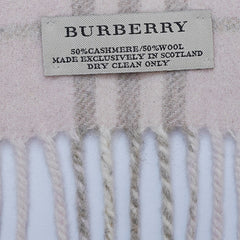 Cashmere/Wool Plaid Print Vintage Pre-Loved Scarf
