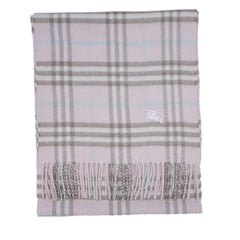 Cashmere/Wool Plaid Print Vintage Pre-Loved Scarf