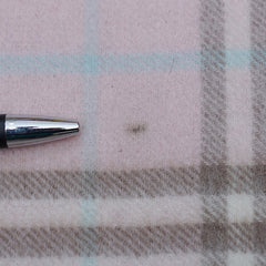 Cashmere/Wool Plaid Print Vintage Pre-Loved Scarf