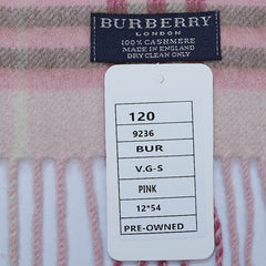 Cashmere Plaid Print Vintage Pre-Loved Scarf