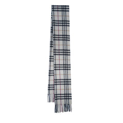 Merino/Cashmere Plaid Print Vintage Pre-Loved Scarf