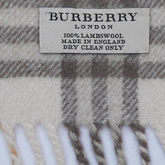 Lambswool Plaid Print Vintage Pre-Loved Scarf