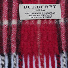 Cashmere/Wool Plaid Print Vintage Pre-Loved Scarf