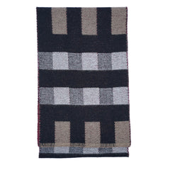 Wool Blend Plaid Print Vintage Pre-Loved Scarf