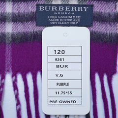 Cashmere Plaid Print Vintage Pre-Loved Scarf