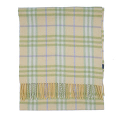 Cashmere Plaid Print Vintage Pre-Loved Scarf