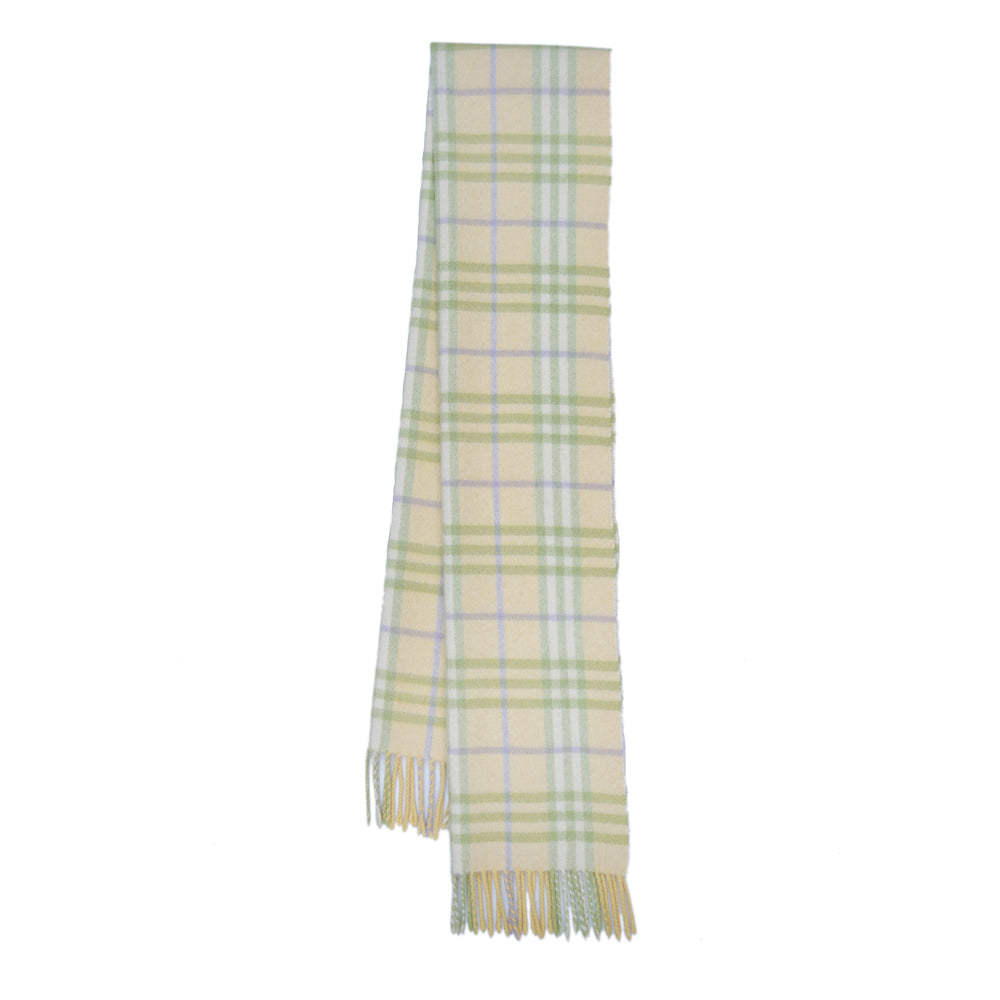 Cashmere Plaid Print Vintage Pre-Loved Scarf