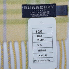 Cashmere Plaid Print Vintage Pre-Loved Scarf