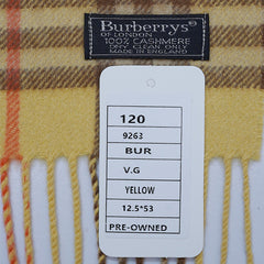 Cashmere Plaid Print Vintage Pre-Loved Scarf