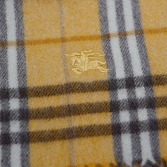 Lambswool Plaid Print Vintage Pre-Loved Scarf