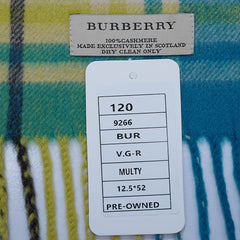 Cashmere Plaid Print Vintage Pre-Loved Scarf