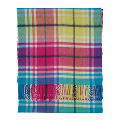 Cashmere Plaid Print Vintage Pre-Loved Scarf