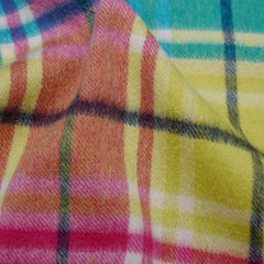 Cashmere Plaid Print Vintage Pre-Loved Scarf