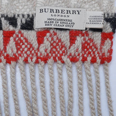 Cashmere Plaid Print Vintage Pre-Loved Scarf