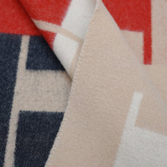Merino/Cashmere Logo Print Vintage Pre-Loved Scarf