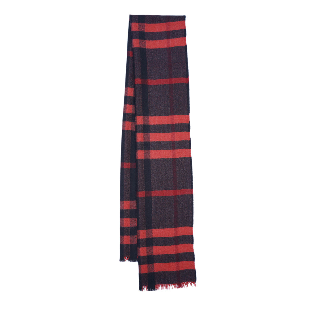 Wool Plaid Print Vintage Pre-Loved Scarf