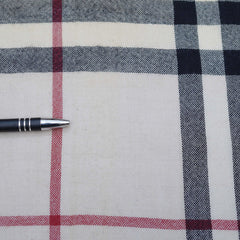 Wool/Cashmere Plaid Print Vintage Pre-Loved Scarf