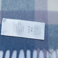 Cashmere Plaid Print Vintage Pre-Loved Scarf