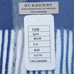 Cashmere Plaid Print Vintage Pre-Loved Scarf