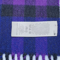 Cashmere Plaid Print Vintage Pre-Loved Scarf