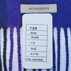 Cashmere Plaid Print Vintage Pre-Loved Scarf