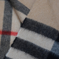 Cashmere Plaid Print Vintage Pre-Loved Scarf