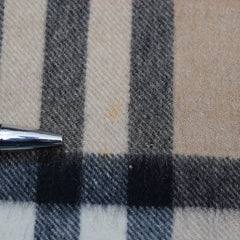 Cashmere Plaid Print Vintage Pre-Loved Scarf