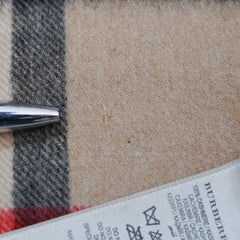 Cashmere Plaid Print Vintage Pre-Loved Scarf