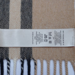 Cashmere Plaid Print Vintage Pre-Loved Scarf