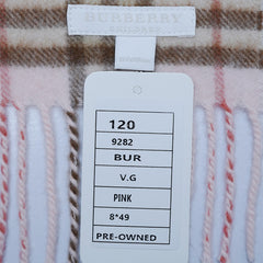Wool Plaid Print Vintage Pre-Loved Scarf